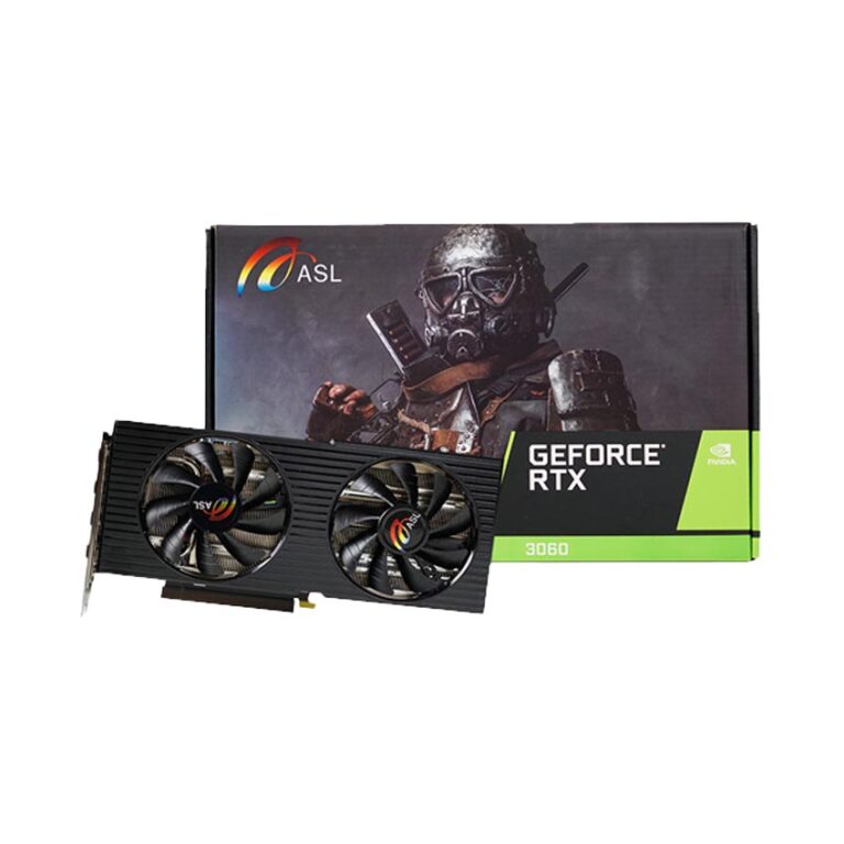 (Tặng Ram 16GB RGB) Card màn hình ASL RTX 3060 LHR 12GB GDDR6 - Tặng 01 ...