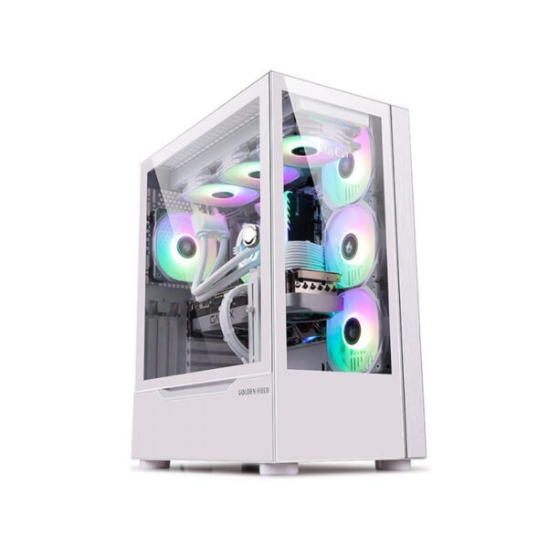 Vỏ Case GOLDEN FIELD 415W MAGICIAN (Mid-Tower/Màu Trắng)/Không Kèm Quạt)