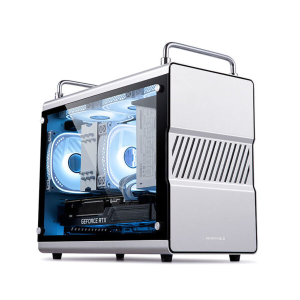 Vỏ Case GOLDEN FIELD Ghost 21+ (Mid-Tower/Màu Trắng)/Không Kèm Quạt)