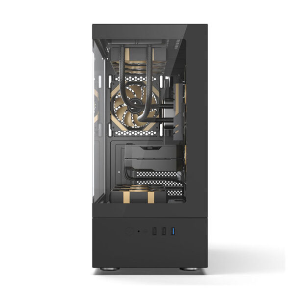 Vỏ Case GOLDEN FIELD MTX360 (Mid-Tower/Màu Đen)/Không Kèm Quạt) - Hình ảnh 2