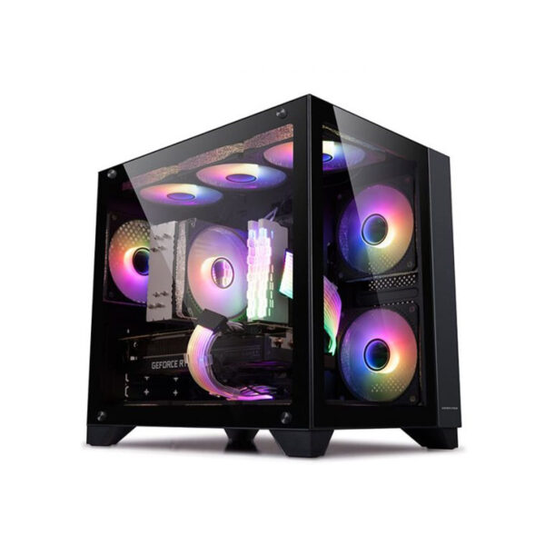 Vỏ Case GOLDEN FIELD Window 21+ (Mini Tower/Màu Đen)/Không Kèm Quạt)