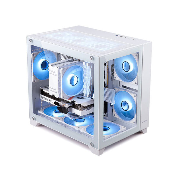 Vỏ Case GOLDEN FIELD Window 21+ (Mini Tower/Màu Trắng)/Không Kèm Quạt)