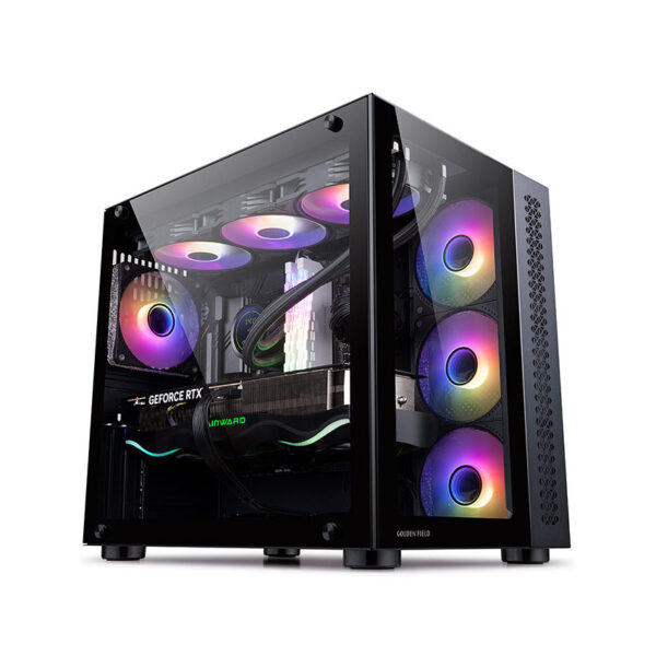 Vỏ Case GOLDEN FIELD Window 360 (Mid-Tower/Màu Đen)/Không Kèm Quạt)