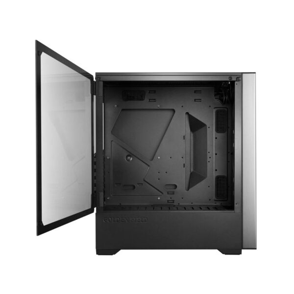 Vỏ Case GOLDEN FIELD Z22FA (Mid-Tower/Màu Đen)/Kèm 3 Quạt ARGB) - Hình ảnh 2