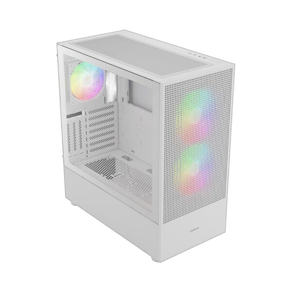 Vỏ Case Gamdias TALOS E3 MESH ELITE WHITE (MID Tower/Màu Trắng)/Kèm 3 Quạt ARGB)