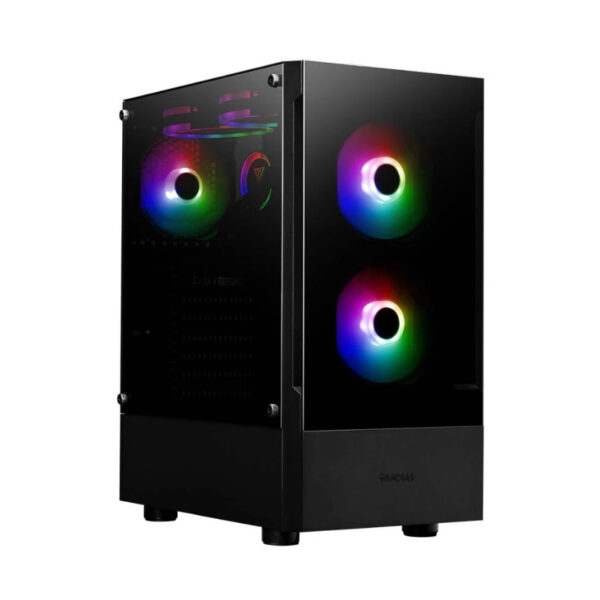 Vỏ Case Gamdias TALOS E3 (MID Tower/Màu Đen)/Kèm 3 Quạt ARGB)