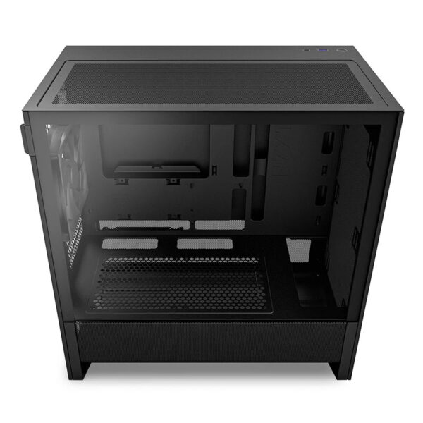 Vỏ Case NZXT H3 Flow (CC-H31FB-01) (micro-ATX/Màu Đen)/Kèm 1 Quạt F120Q) - Hình ảnh 4