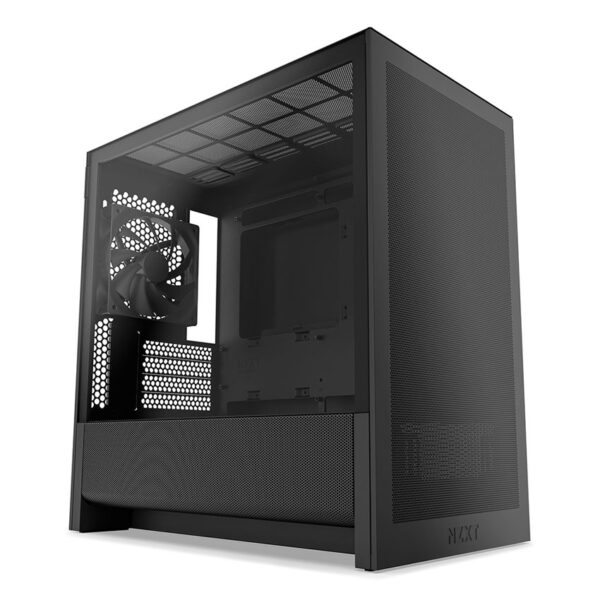 Vỏ Case NZXT H3 Flow (CC-H31FB-01) (micro-ATX/Màu Đen)/Kèm 1 Quạt F120Q)