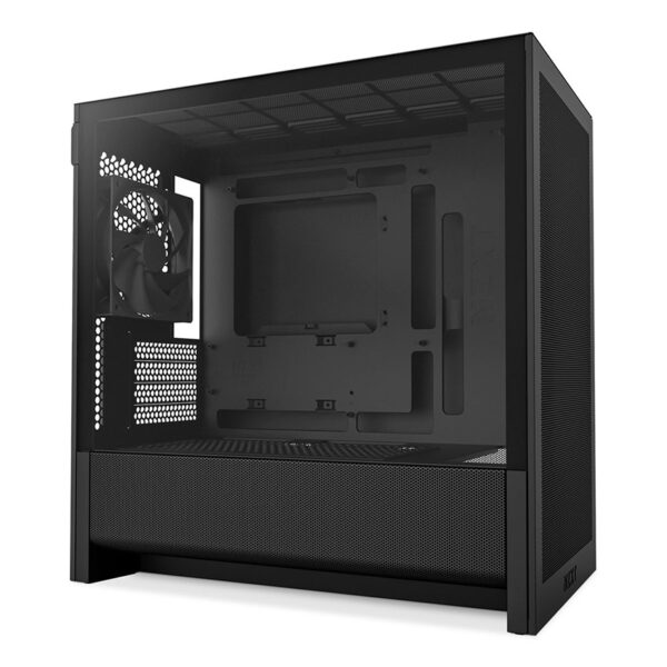 Vỏ Case NZXT H3 Flow (CC-H31FB-01) (micro-ATX/Màu Đen)/Kèm 1 Quạt F120Q) - Hình ảnh 2