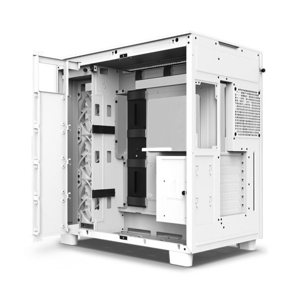 Vỏ Case NZXT H9 Flow 2025 (CM-H92FW-01) (Mid-Tower/Màu Trắng)/Kèm 4 Quạt (F140Q x 3 + F120Q) - Hình ảnh 2