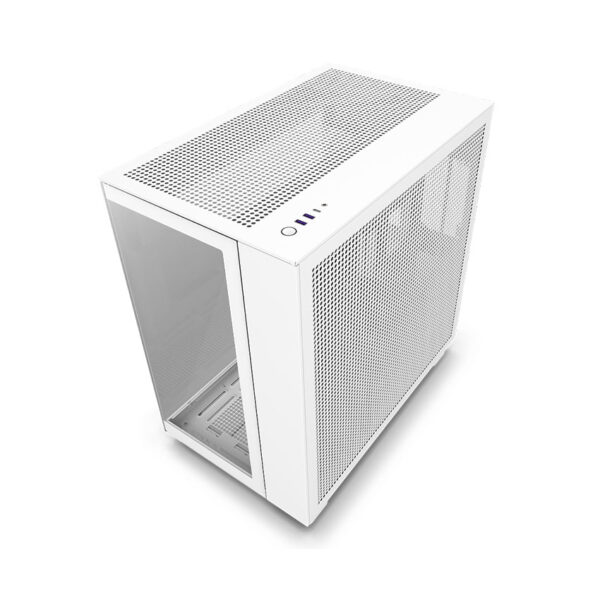 Vỏ Case NZXT H9 Flow RGB+ 2025 (CM-H92FW-P1) (Mid-Tower/Màu Trắng)/Kèm 3 Quạt (F420 RGB Core x 2 + F120 RGB Core) - Hình ảnh 2