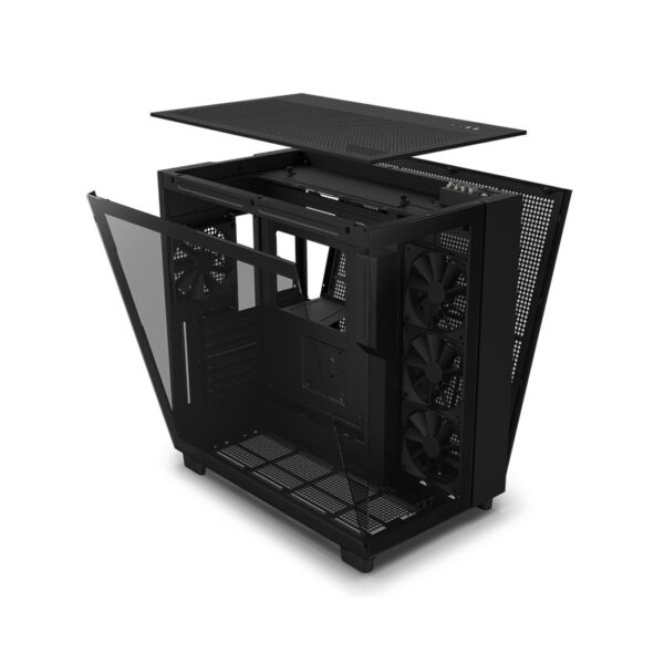 Vỏ Case NZXT H9 Flow RGB (Mid-Tower/Màu Đen)/Kèm 2 (Quạt F420 RGB Core + F120Q) - Hình ảnh 4