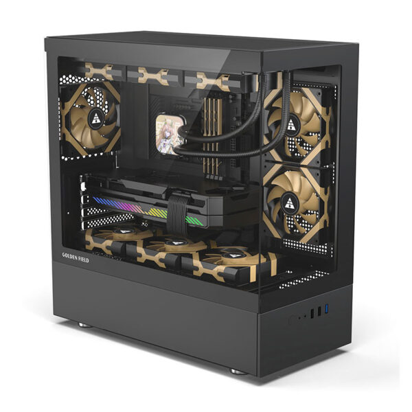Vỏ Máy Tính Golden Field HIFI MTX360 Black