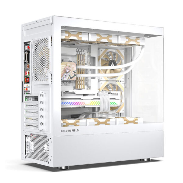Vỏ Máy Tính Golden Field HIFI MTX360 White - Hình ảnh 2