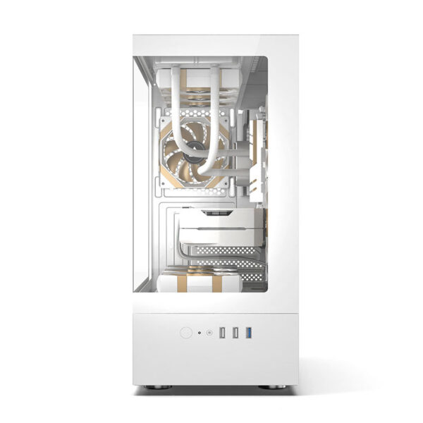 Vỏ Máy Tính Golden Field HIFI MTX360 White - Hình ảnh 3