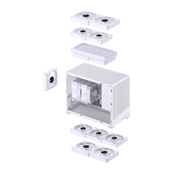 Vỏ case JONSBO D32 PRO White (mATX/Mid Tower) - Hình ảnh 2